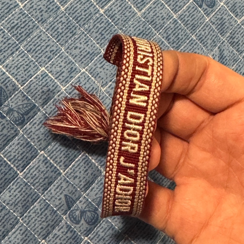 Dior Red and Cream Bracelet - Picture 3 of 3